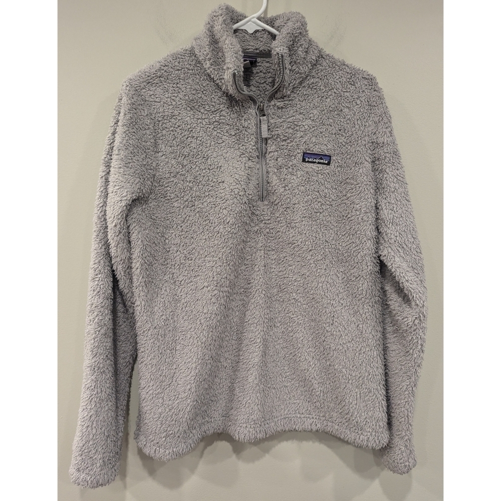 Patagonia Los Gatos Grey Fleece Quarter Zip Pullover Size Large